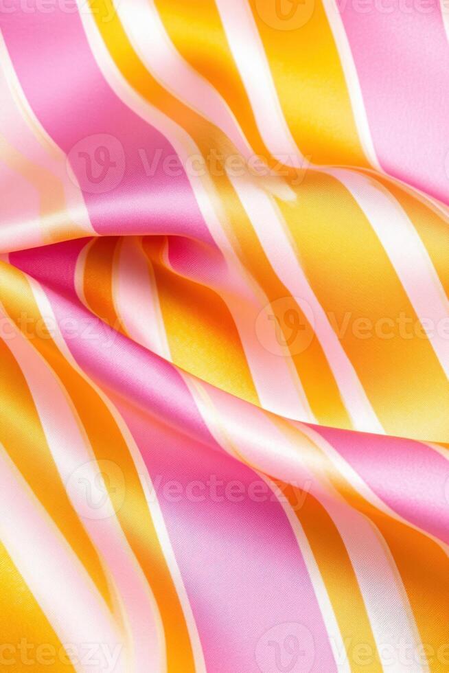 Vibrant pink and yellow striped abstract background evokes a retro summer aesthetic for creative design projects and nostalgic themes photo