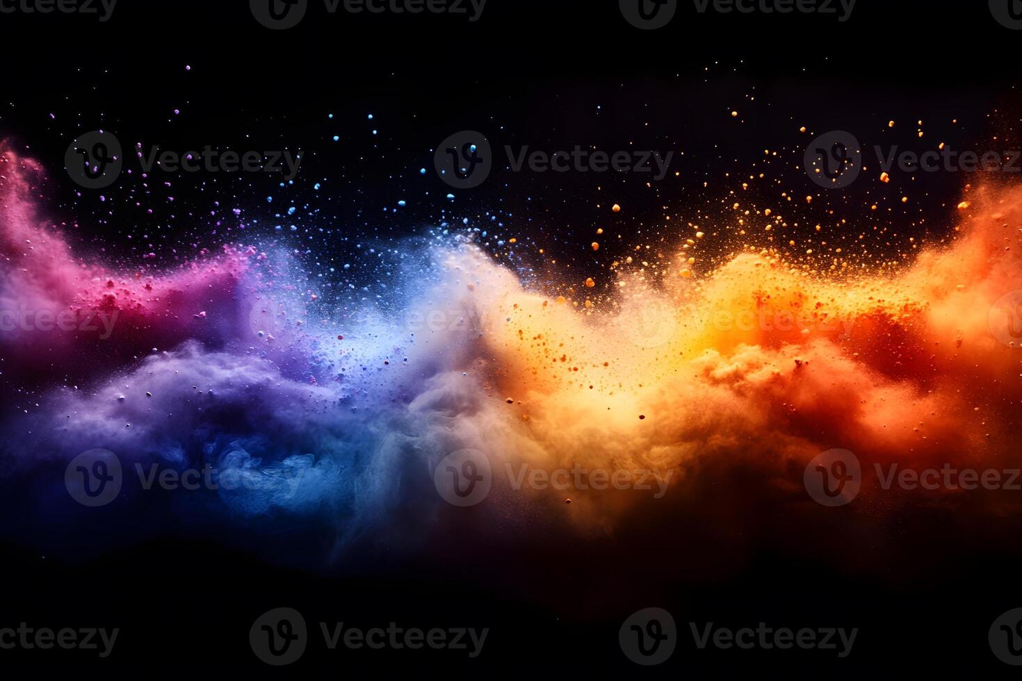 Vibrant Color Explosion in Motion for Dynamic Abstract Art and Design photo