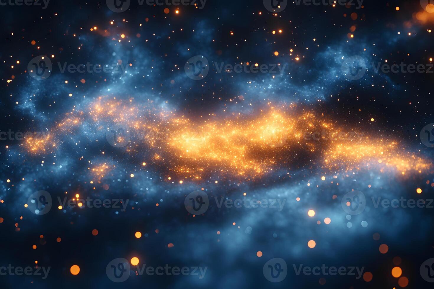 Cosmic Galaxy with Vibrant Nebula and Stars - Space Background for Design photo