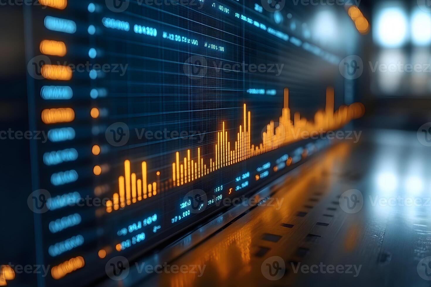 Digital Stock Market Analytics Interface with Real-Time Data Visualization for Financial Analysis photo