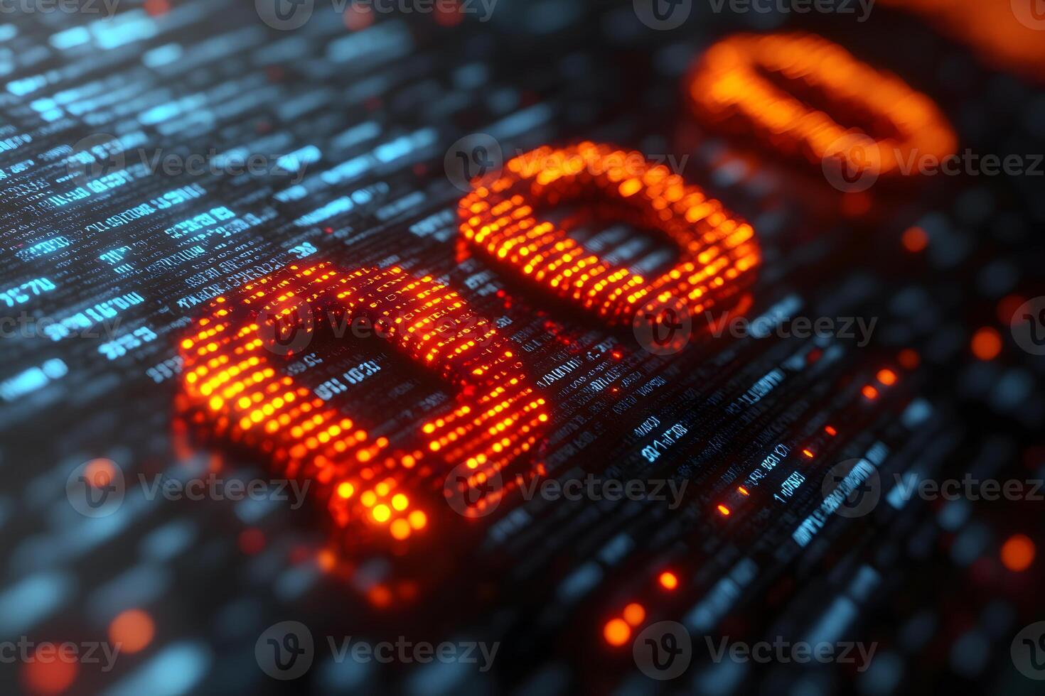 3D Blockchain Technology and Cryptocurrency Concept in Digital Financial Space photo