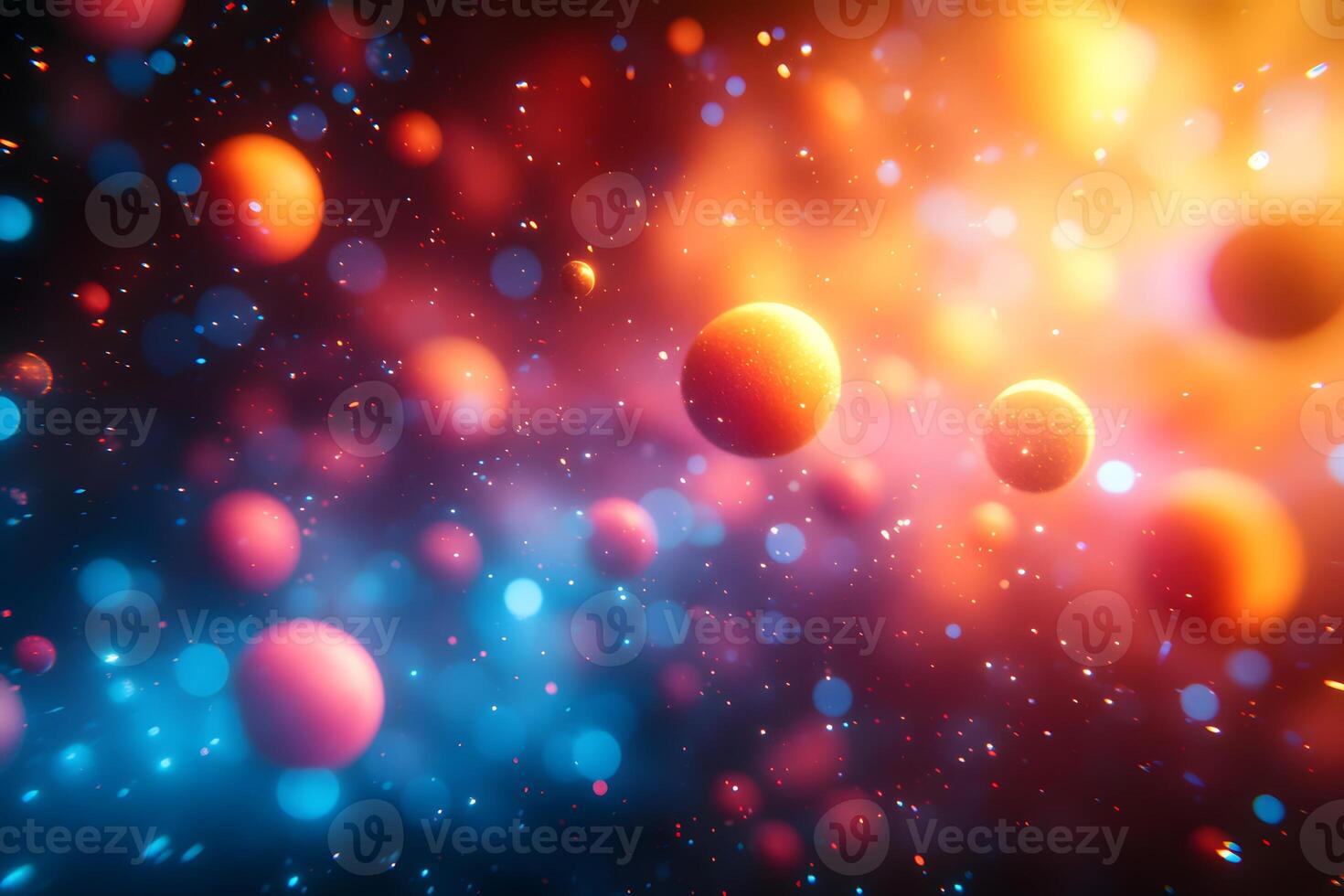 Vibrant Cosmic Galaxy Journey - Abstract Space Art for Digital Design and Decor photo