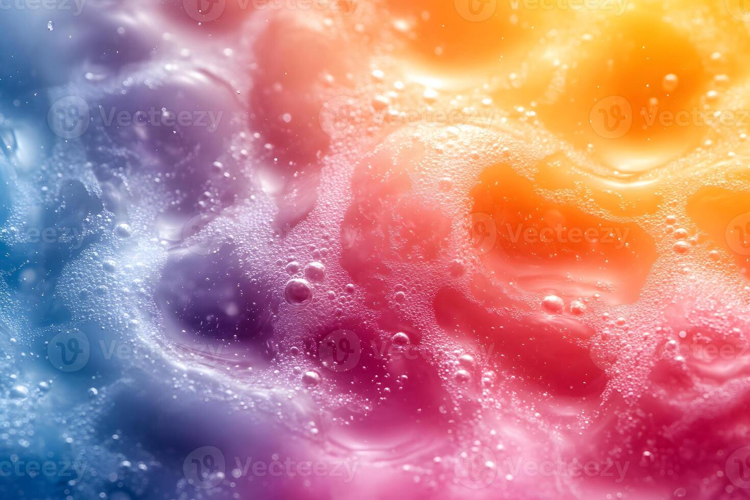 Colorful Abstract Foam Texture in a Rainbow Spectrum for Creative Design Projects photo