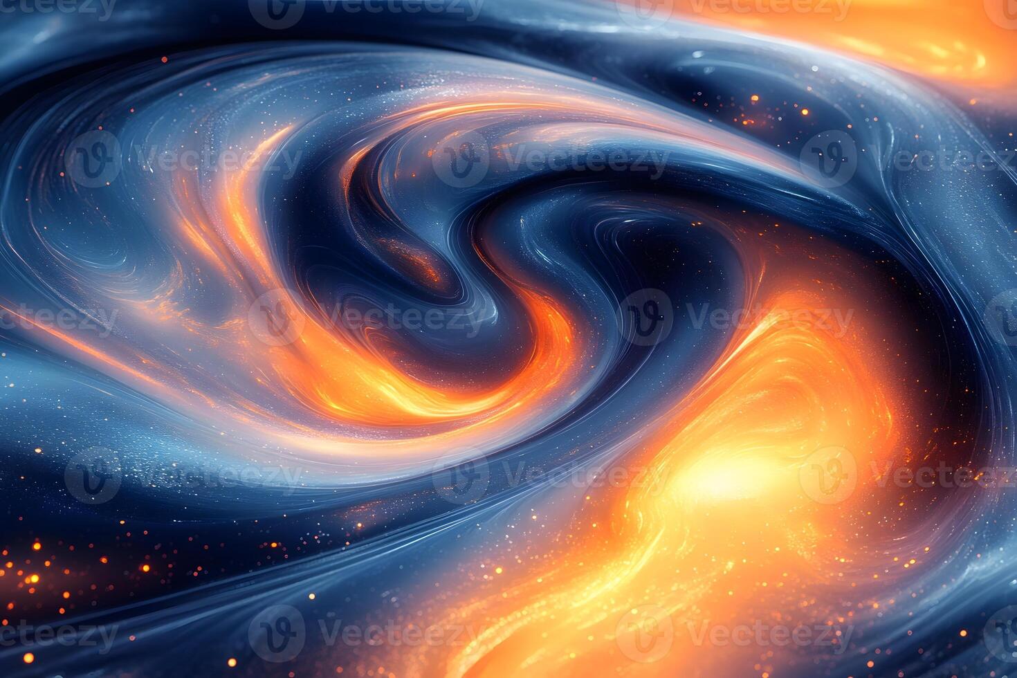 Cosmic Swirl - Vibrant Abstract Galaxy Design for Art and Decor photo