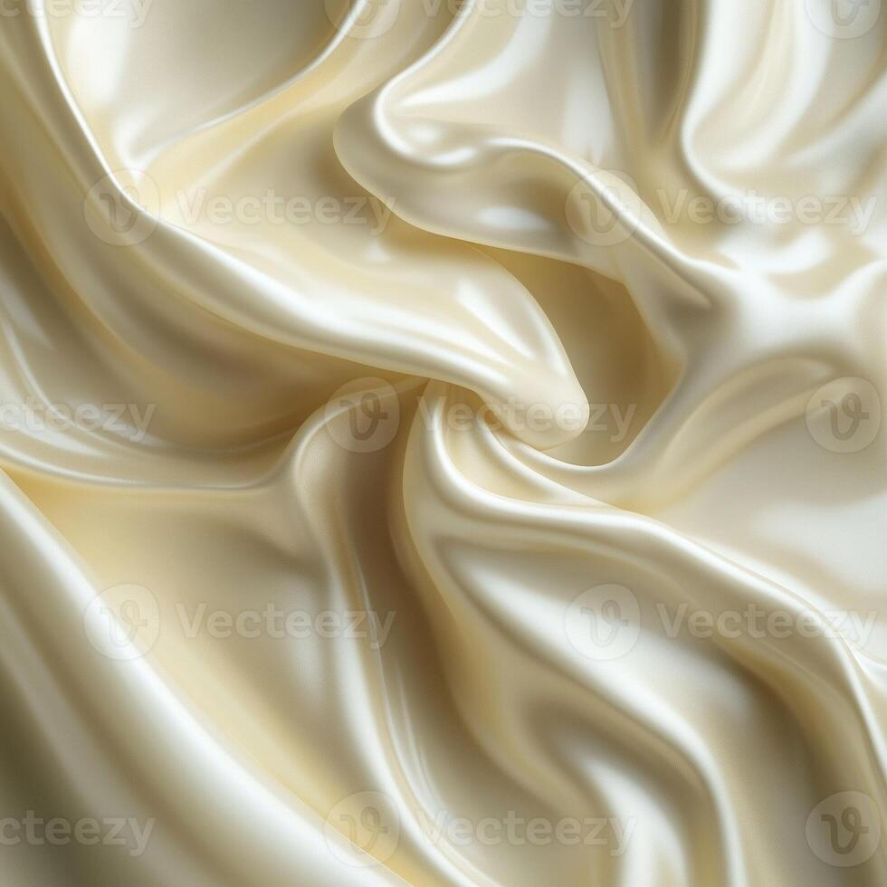 A satin-like smooth surface with flowing textures and soft curves. Subtle highlights and delicate waves create a gentle shimmer. Neutral, warm tones enhance the silky effect photo