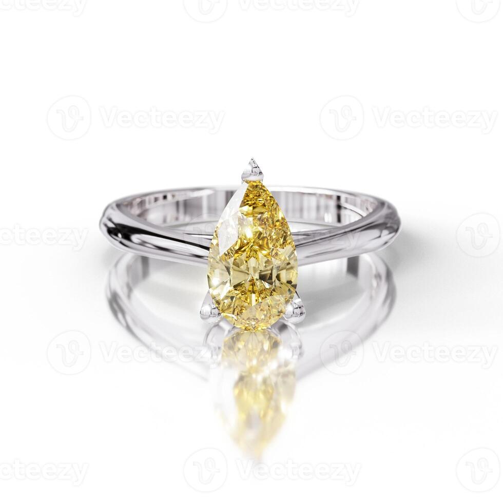 Classic Pear Cut Diamond Band photo