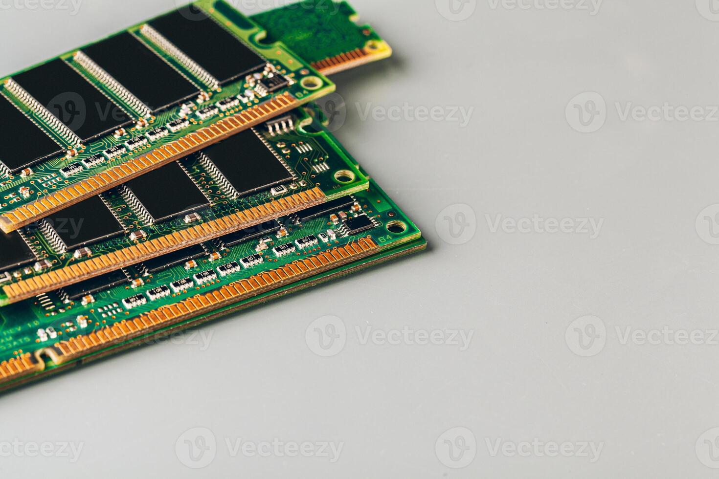 computer random access memory , RAM sticks close up photo