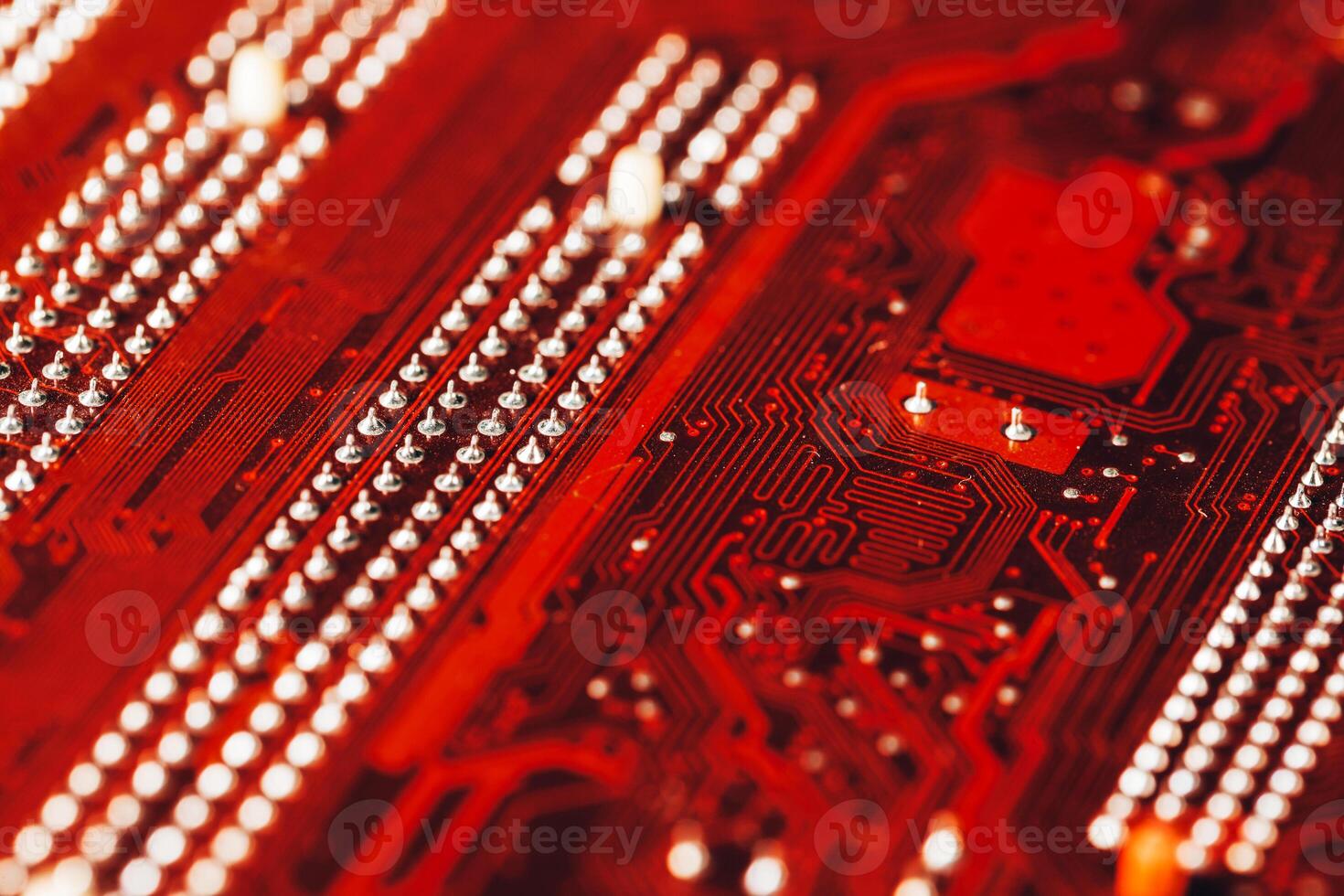 Computer mother board close up.Computer parts photo