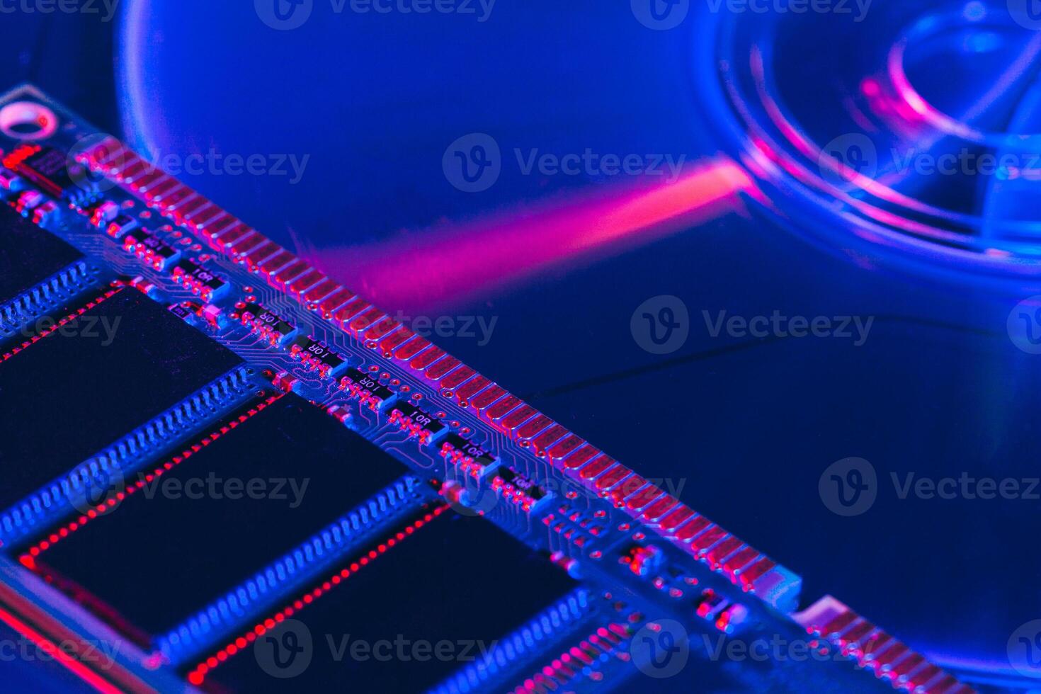 computer random access memory , RAM close up photo