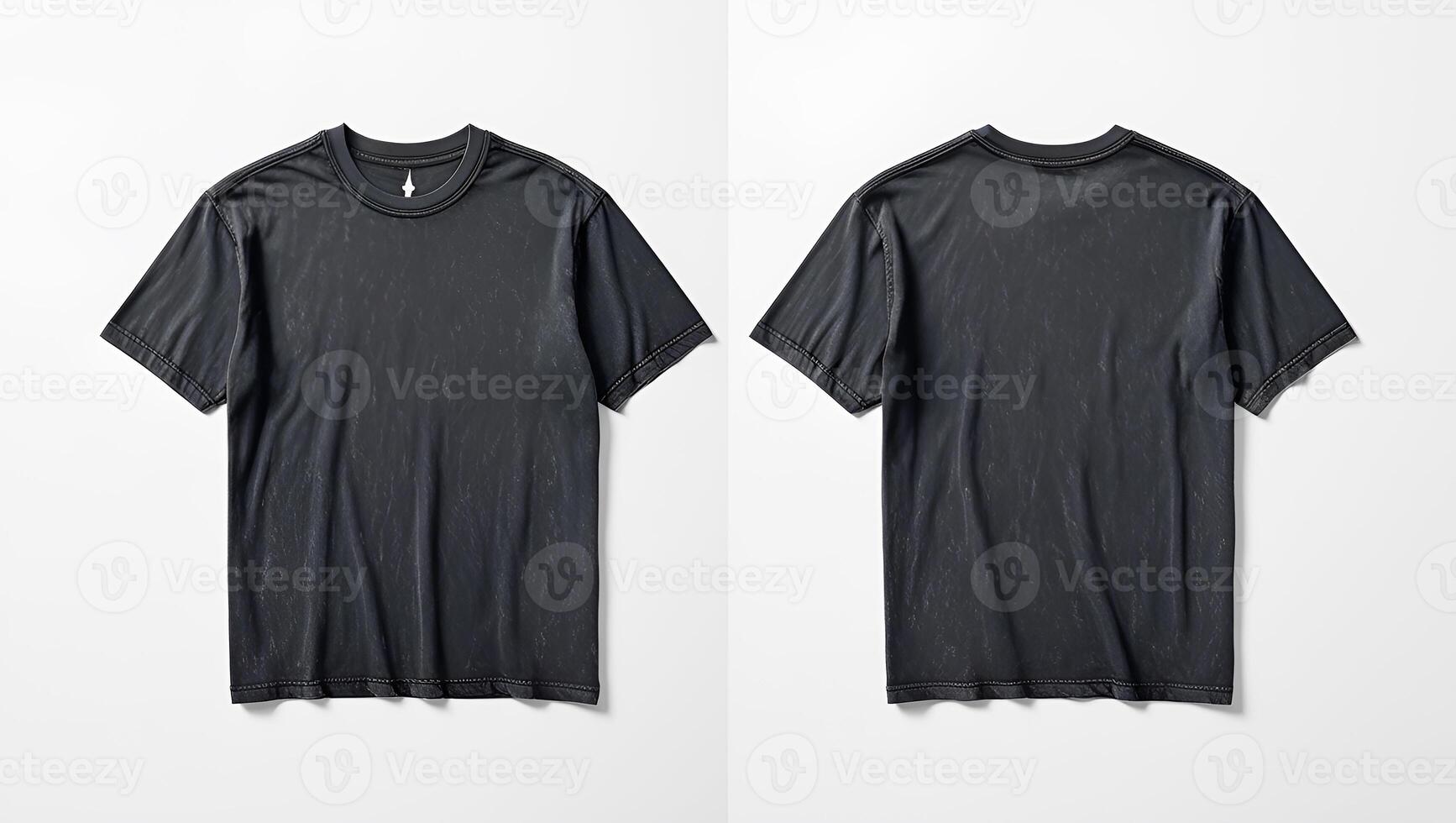 Minimalist Dark Gray T-Shirts Back-to-Front Display photo