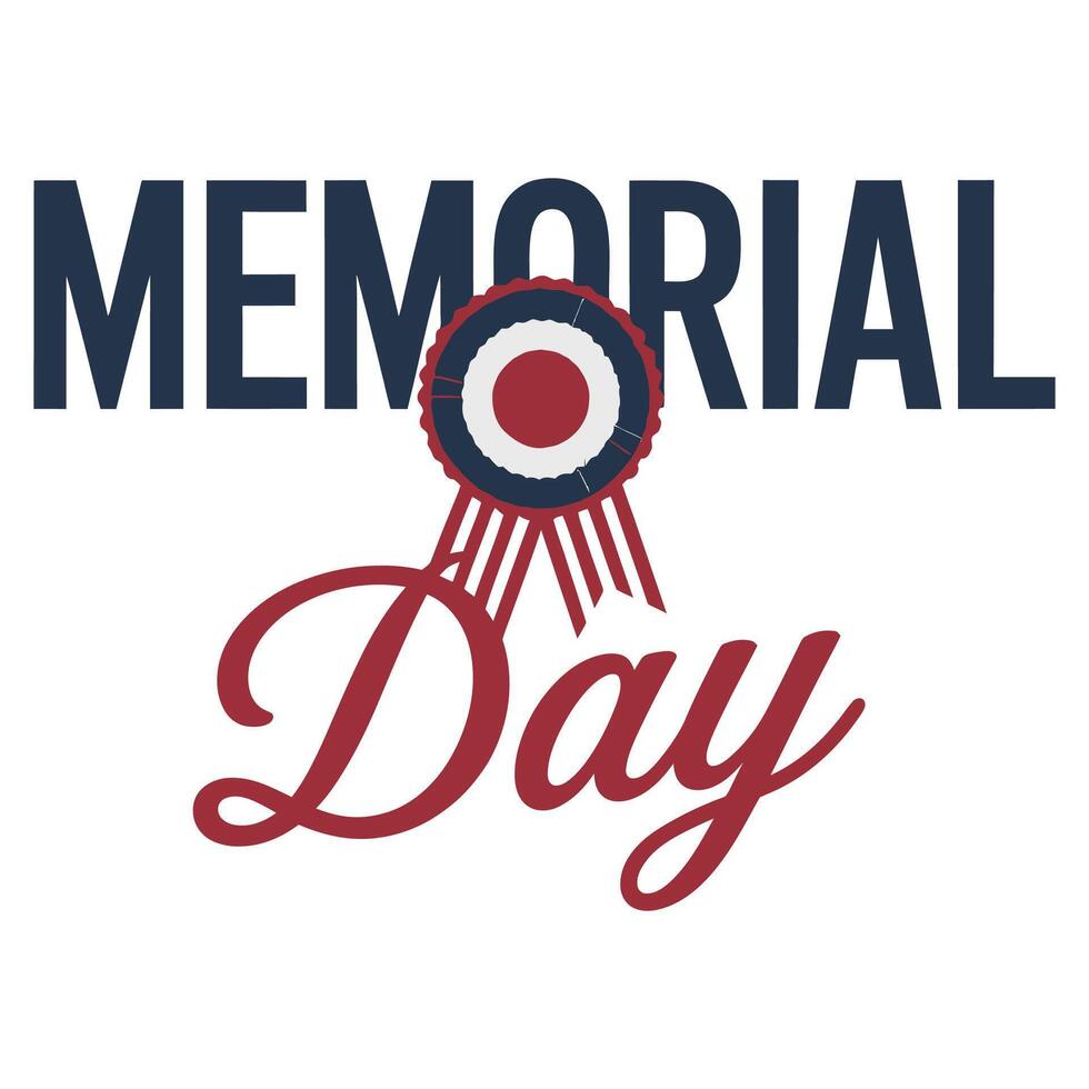 Honoring Heroes - Memorial Day Tribute. vector