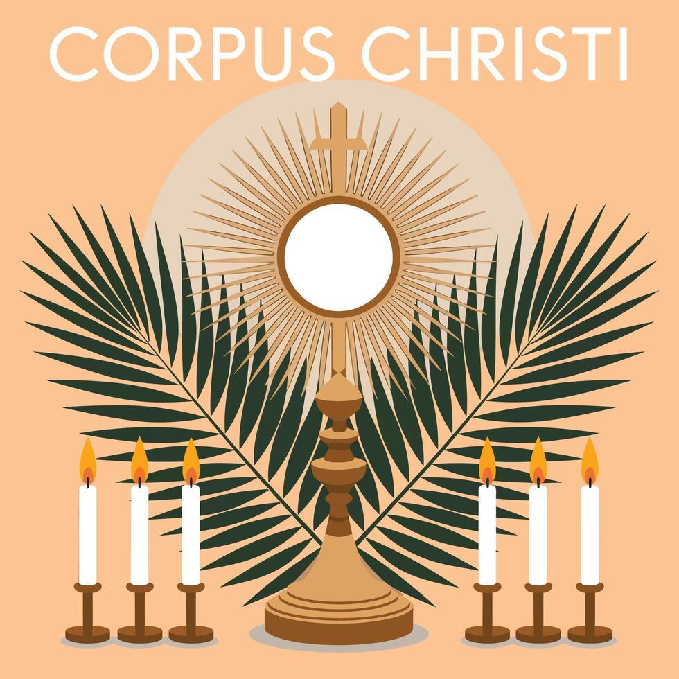 Corpus christi, a religious organization vector