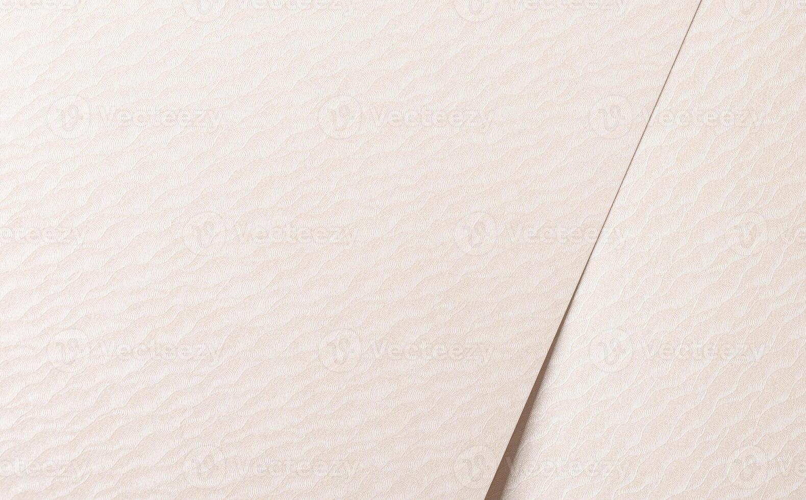Ivory and cream paper with embossed, rippled texture. Elegant, organic design features a subtle, photo