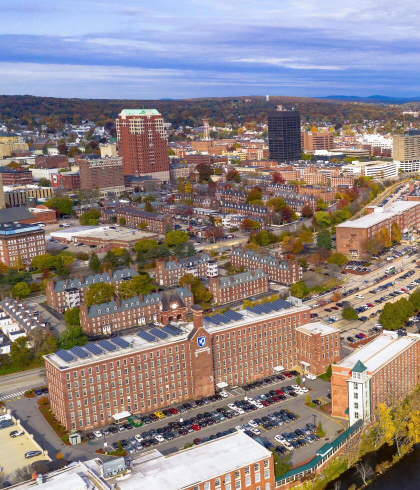 New Hampshire, USA, 2025 - Aerial View Over Manchester photo