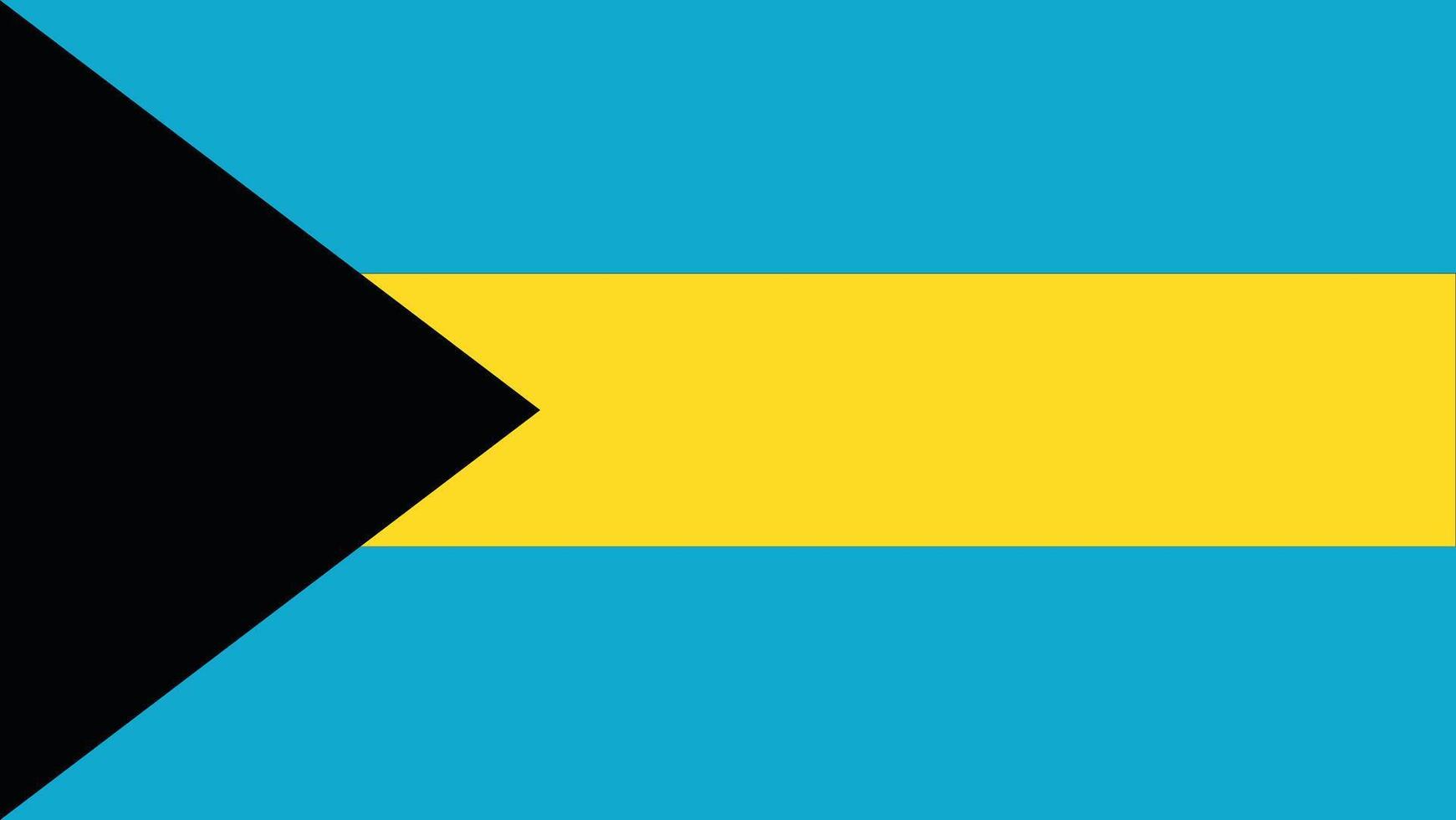 Bahamas Flag Stock Image. vector