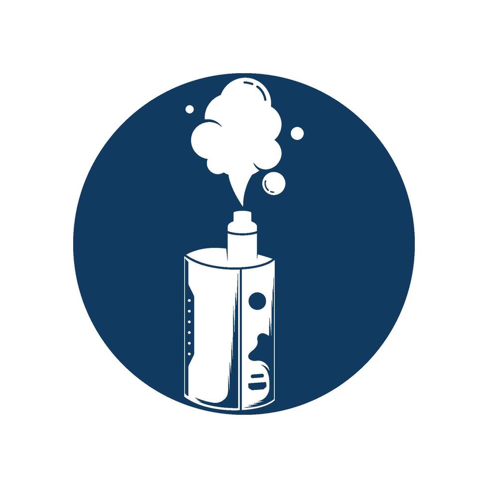 Vape logo design concept vector