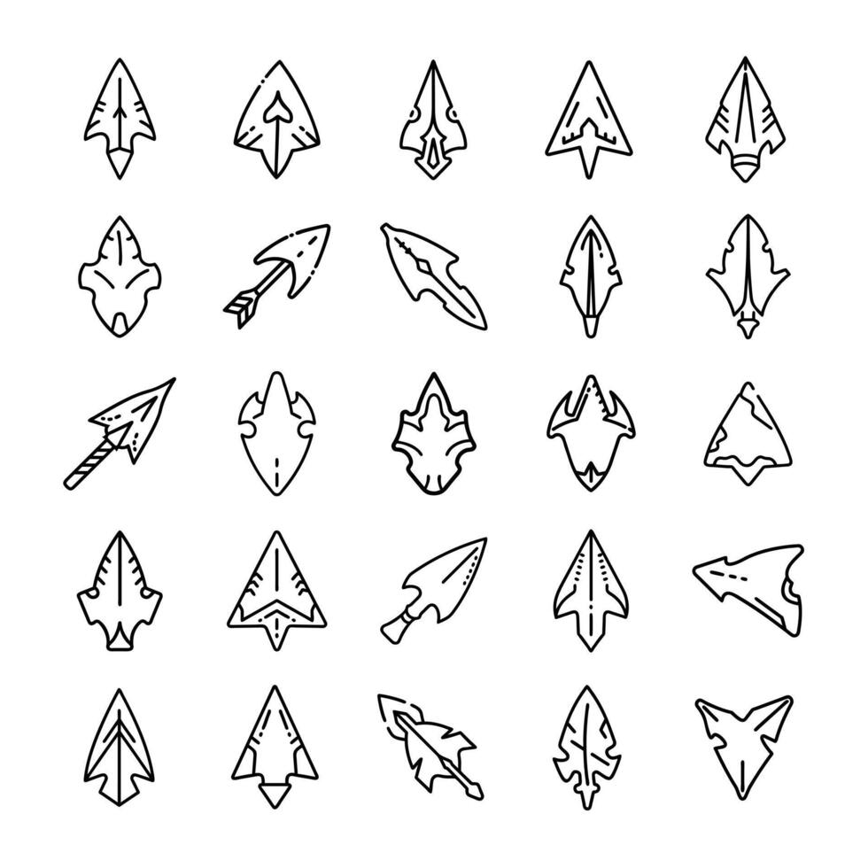 Arrows icon set vector