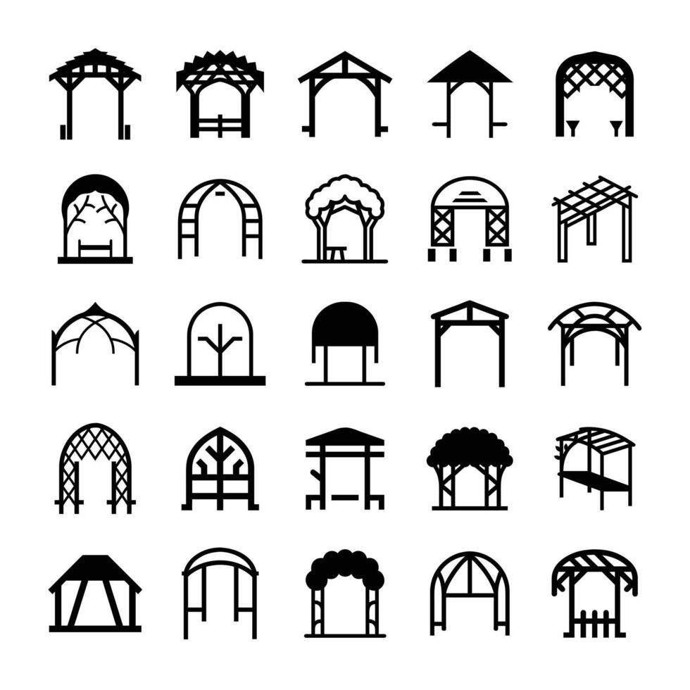 Wedding arch icon vector
