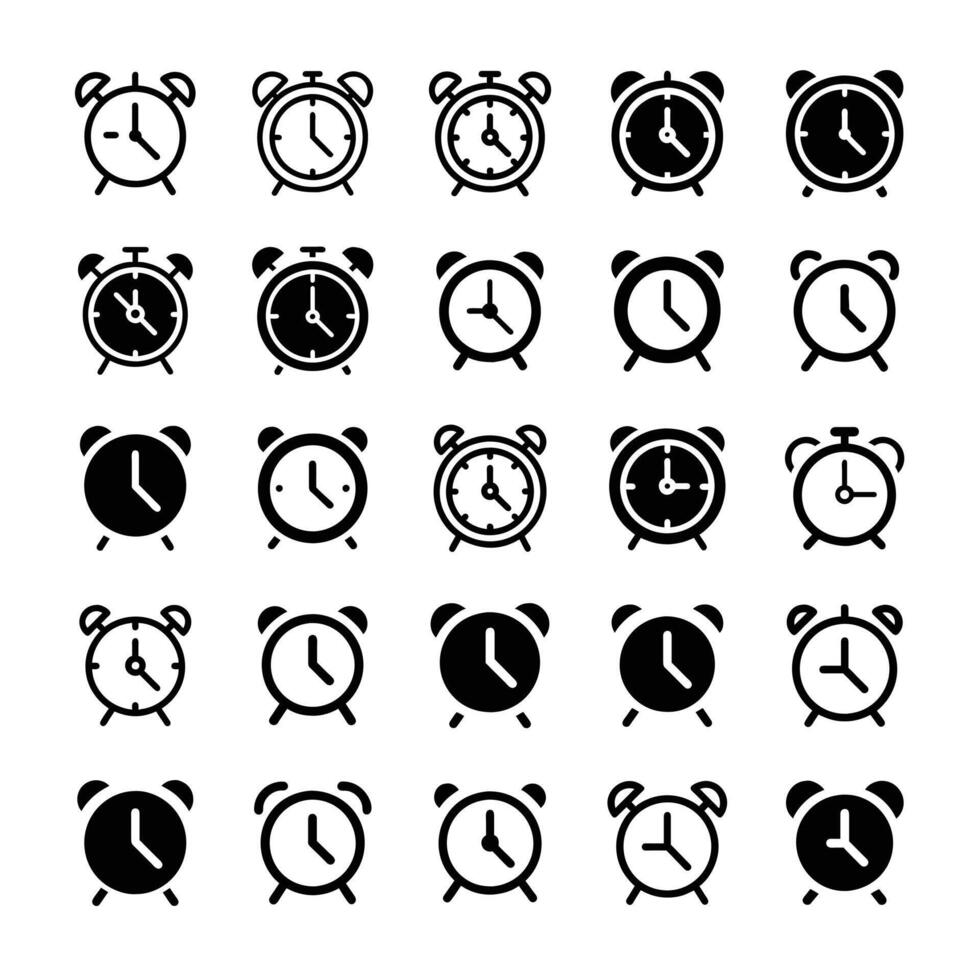 Alarm clock icon vector