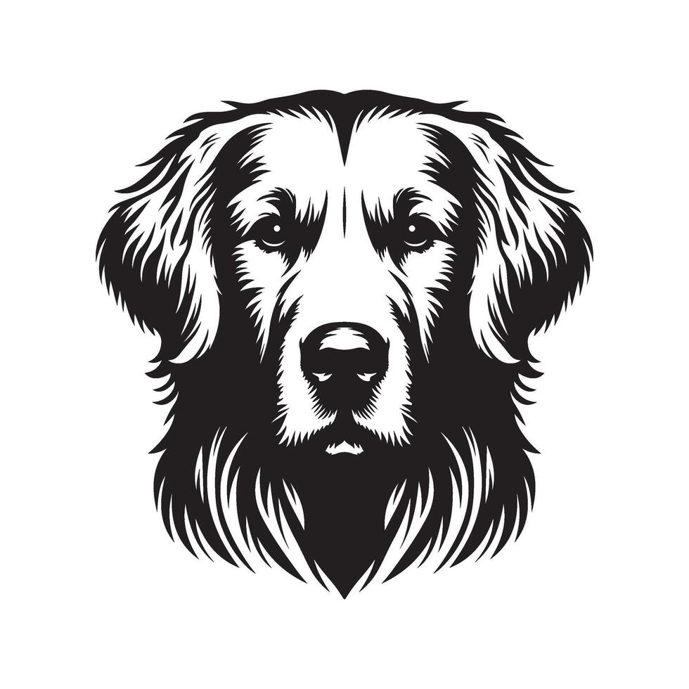 Golden retriever dog breed cute funny sticker icon design vector