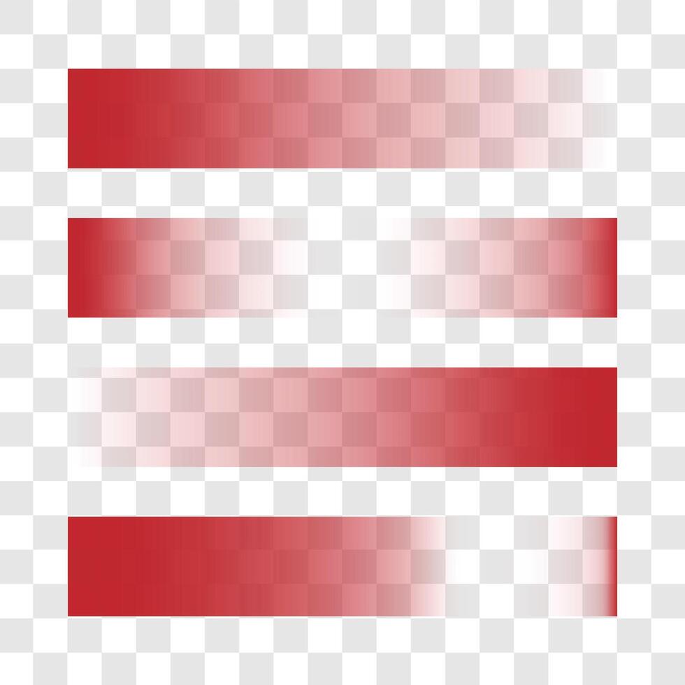 Red gradients element collection for graphic design vector