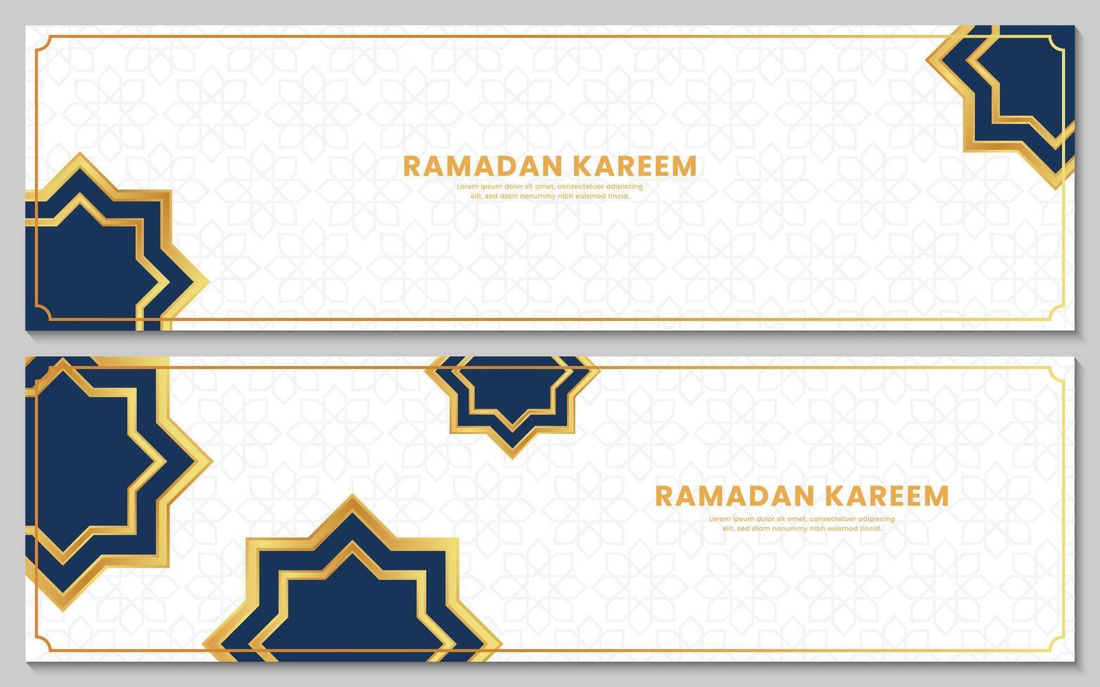 Banner template design for islamic ramadan kareem celebration vector
