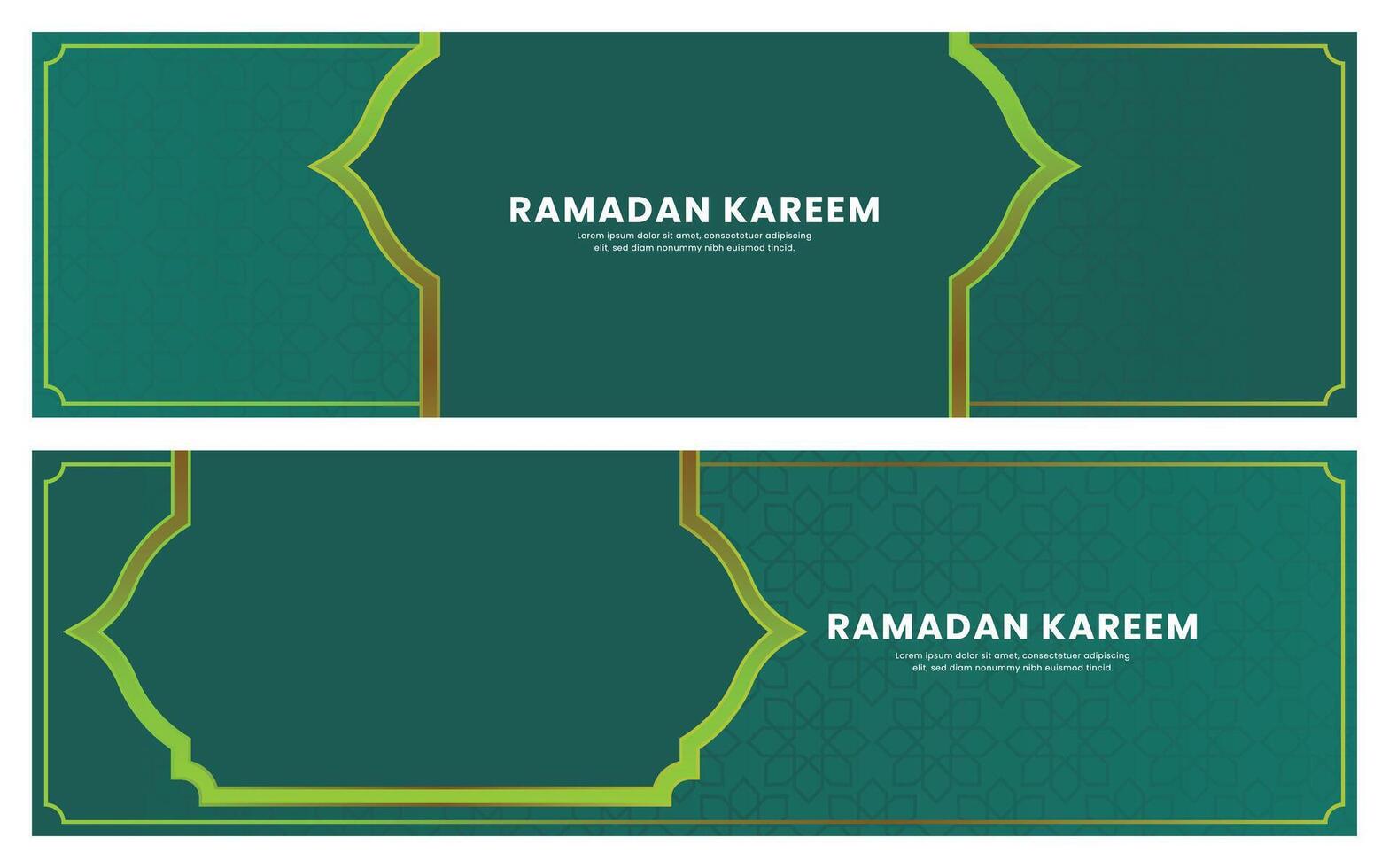 Ramadan kareem islamic festival poster, banner background design vector