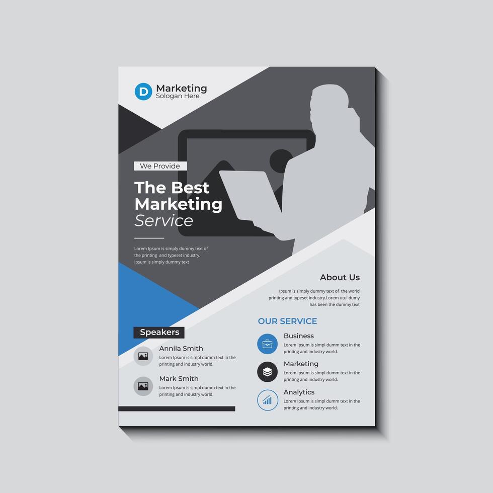 Eye Catching Digital Marketing Flyer Design vector