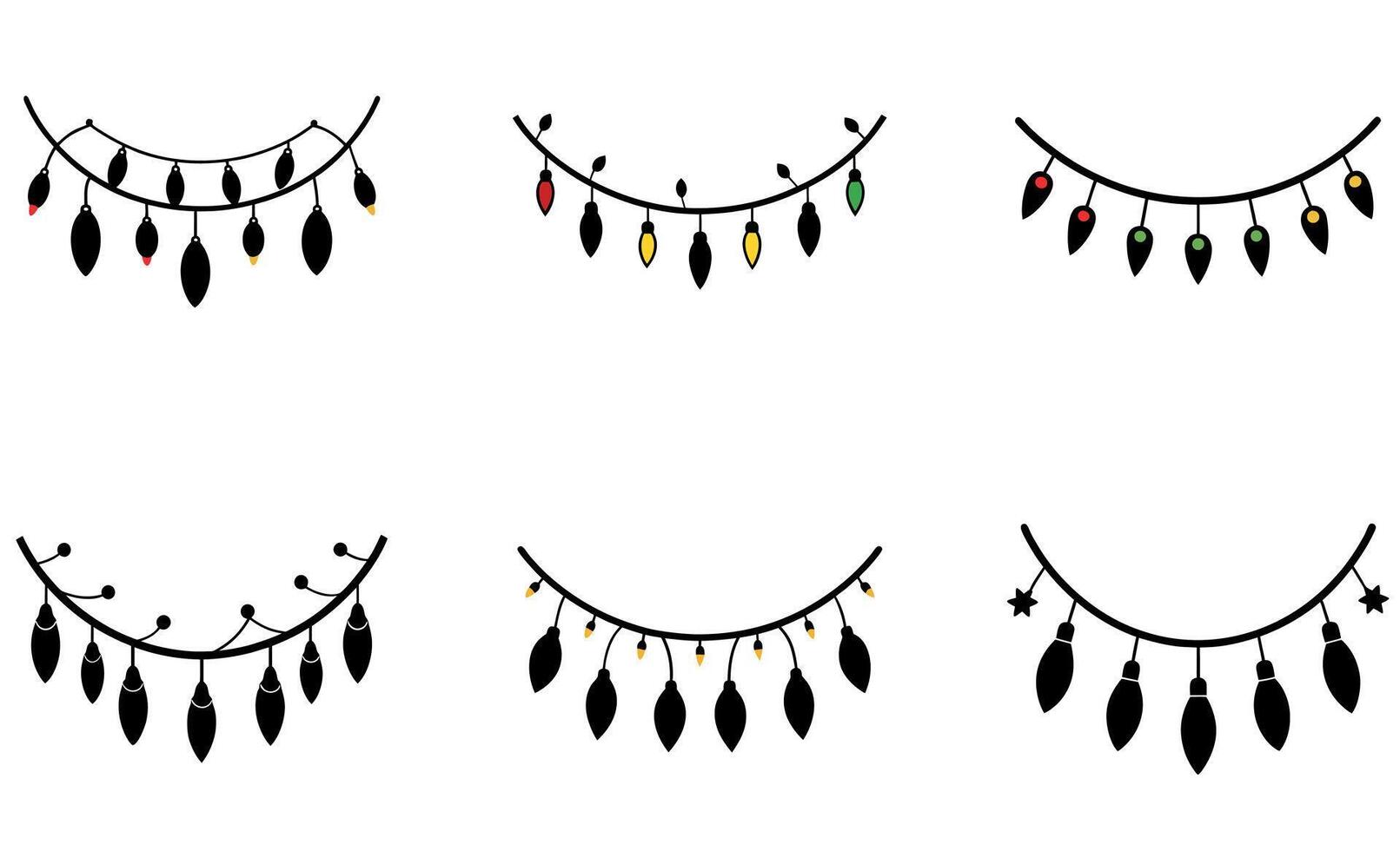 A set of four different types of feathers vector