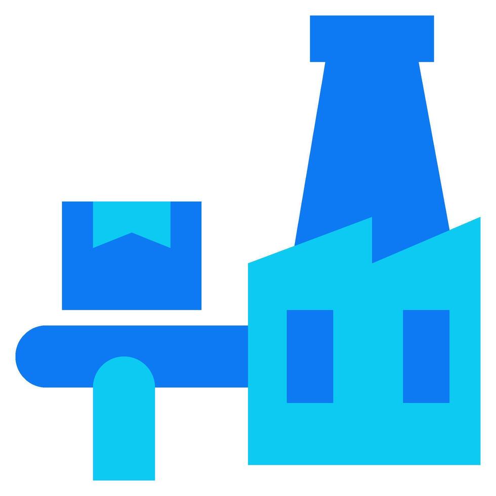 Manufacturing solid icon style vector