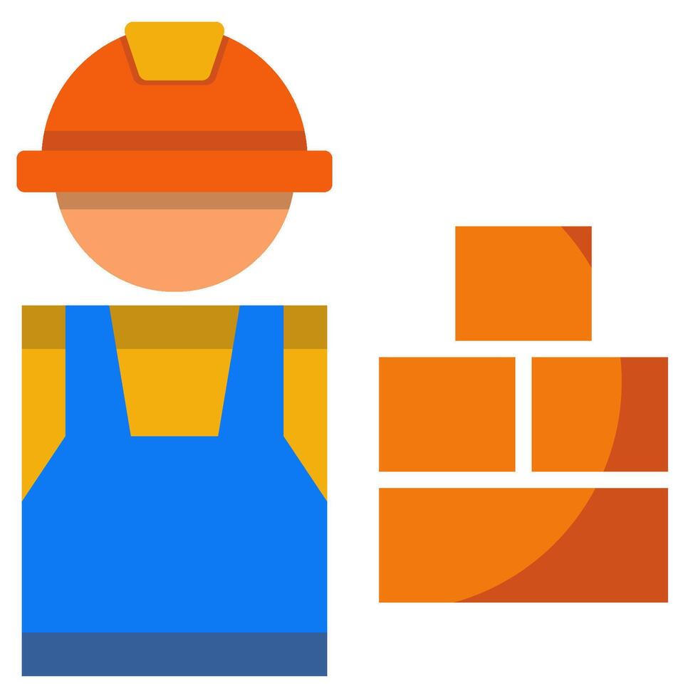 Civil engineering flat icon style vector