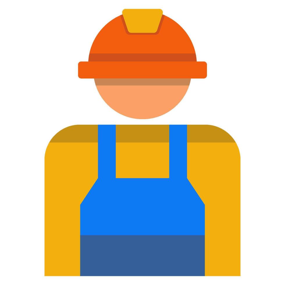 Worker flat icon style vector