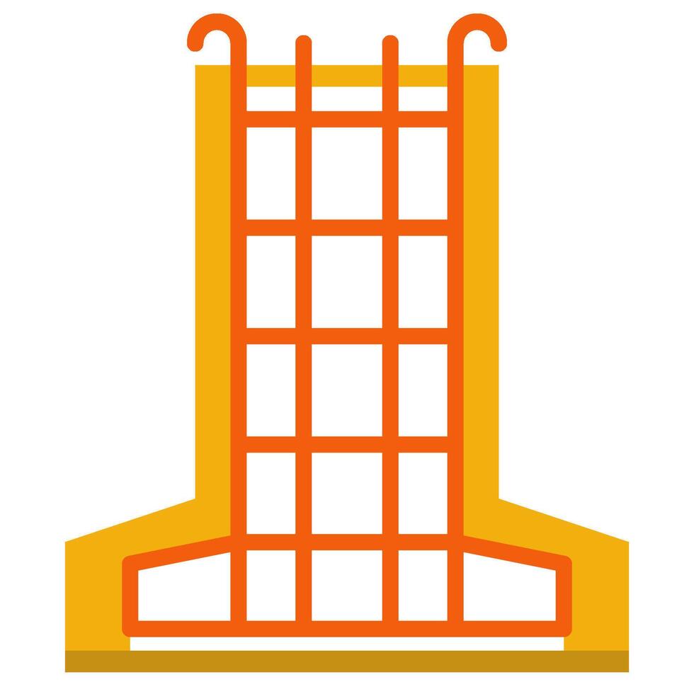Structure flat icon style vector