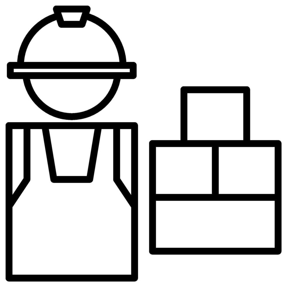 Civil engineering outline icon vector