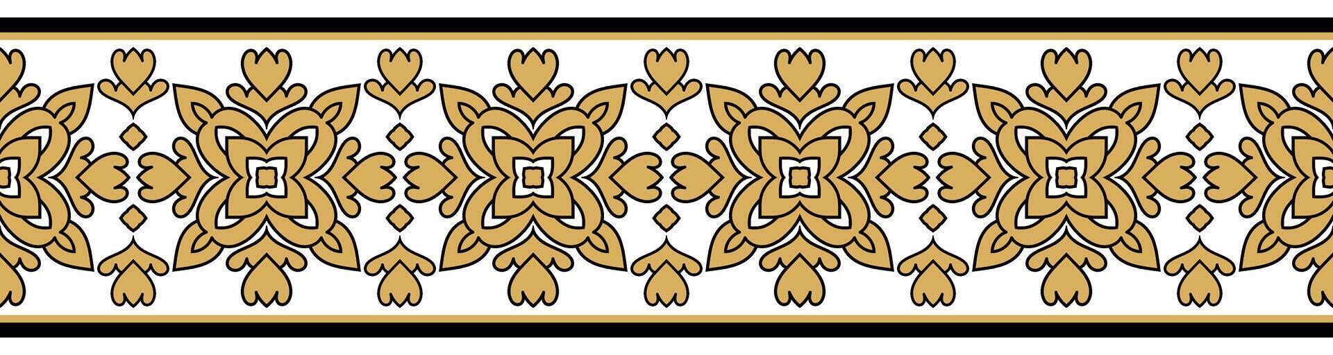 Baroque Inspired Vintage Ethnic Design with Ornate Floral Texture Elements. vector