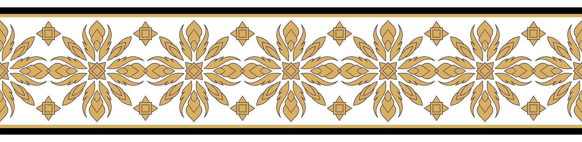 Intricate Baroque Floral Texture Vintage Ethnic Design vector