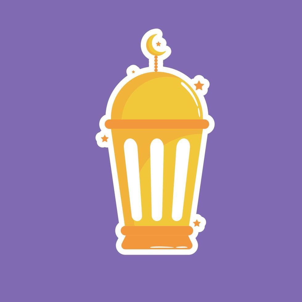 Lantern graphic design icon illustration use for t shirt, sticker, labels, and anything else Flat design cartoon illustration vector