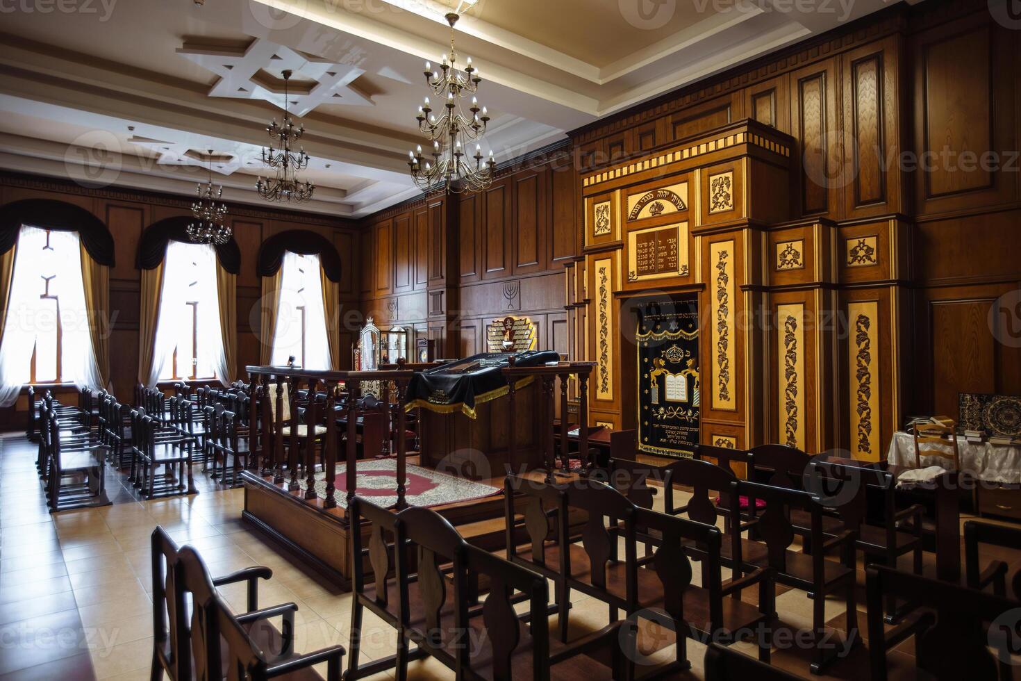 Inside of Synagogue Kele-Numaz in Derbent, May 3, 2021 photo
