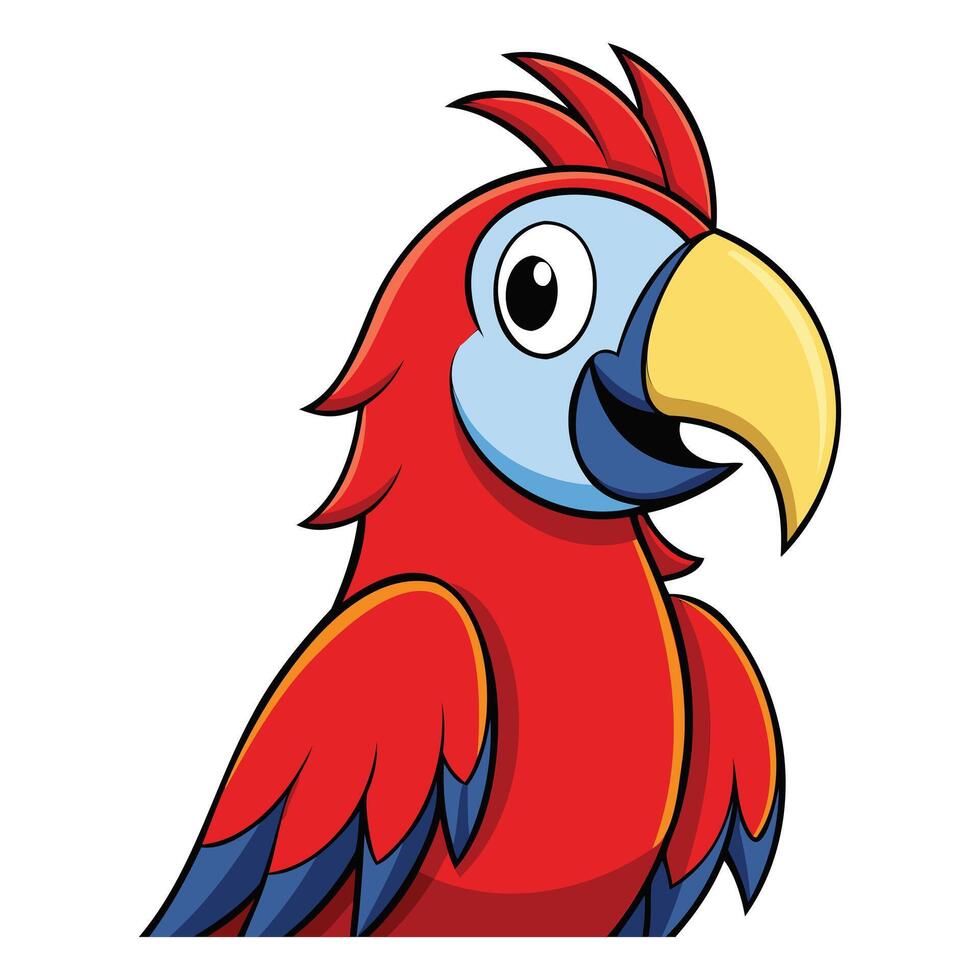 Rainbow Parrot r Design Colorful and Vibrant Illustration vector