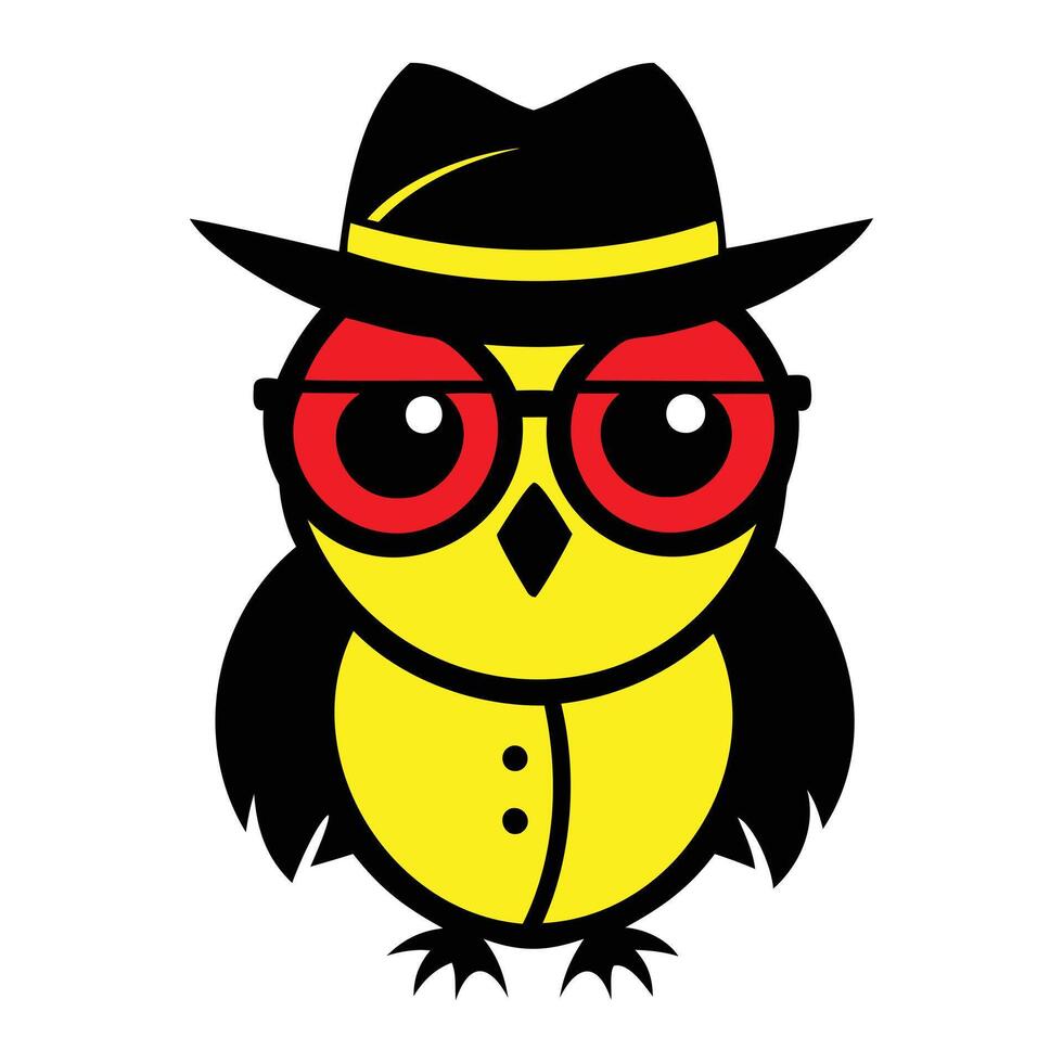 Stylish Owl Design A Symbol of Wisdom vector
