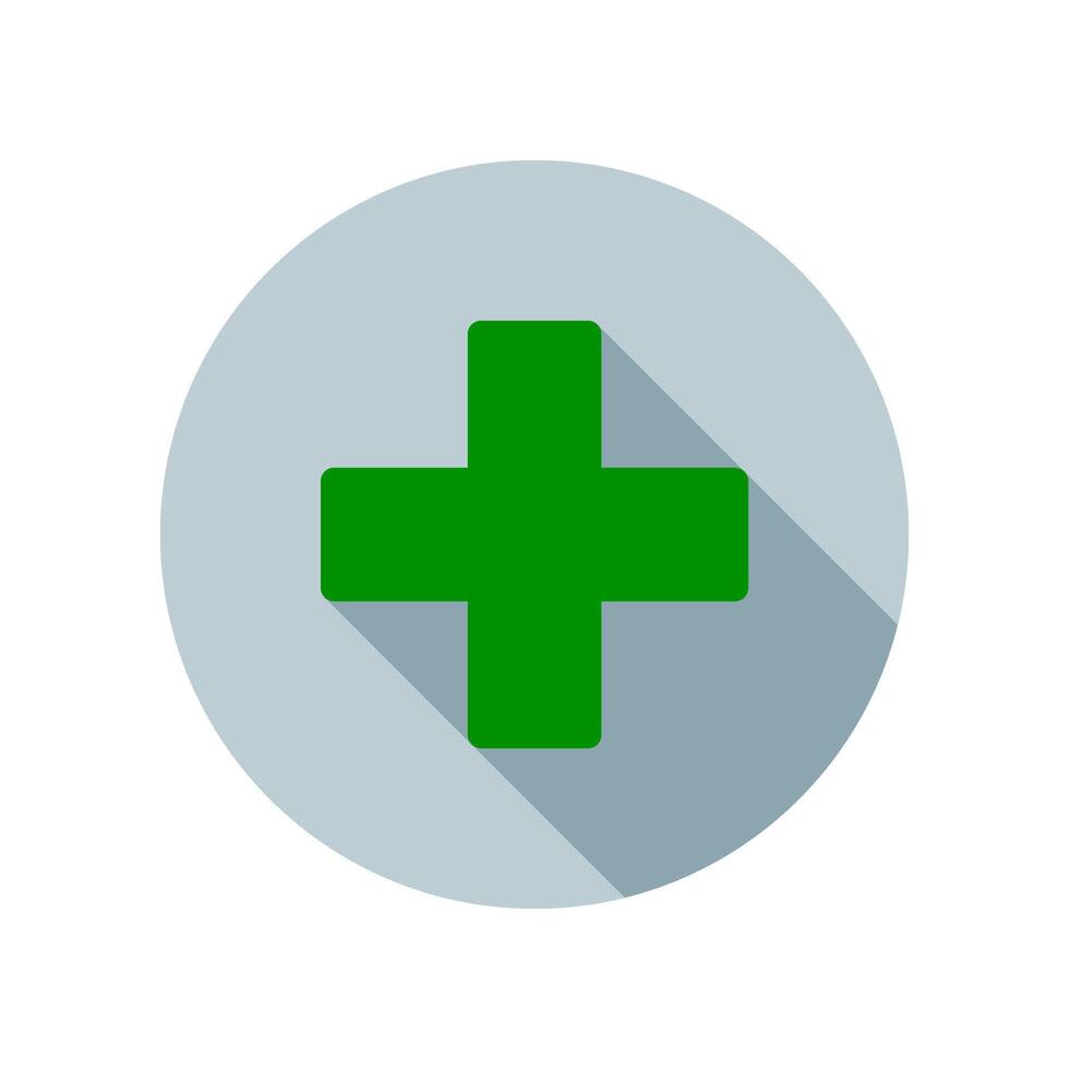 Design Illustration graphic of health mark icon with flat style. Suitable for UI, mobile design, web design, etc. vector