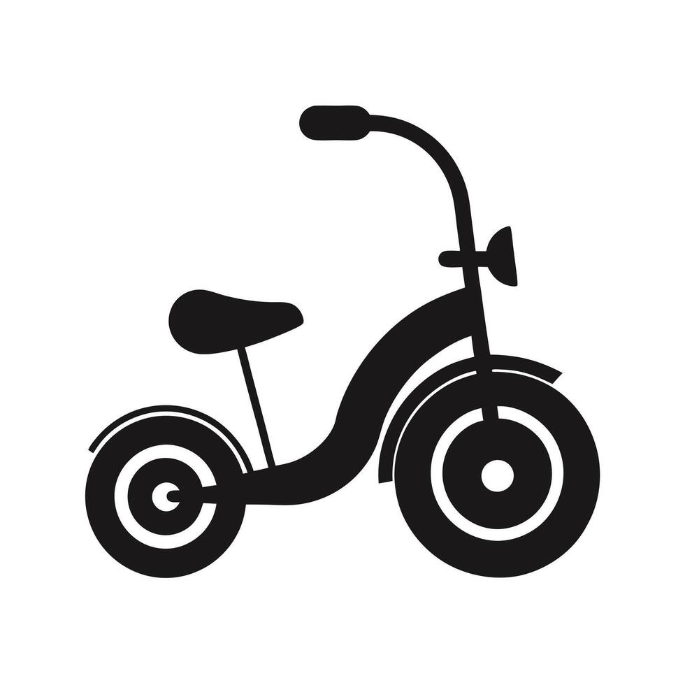 Simple Tricycle Icon vector