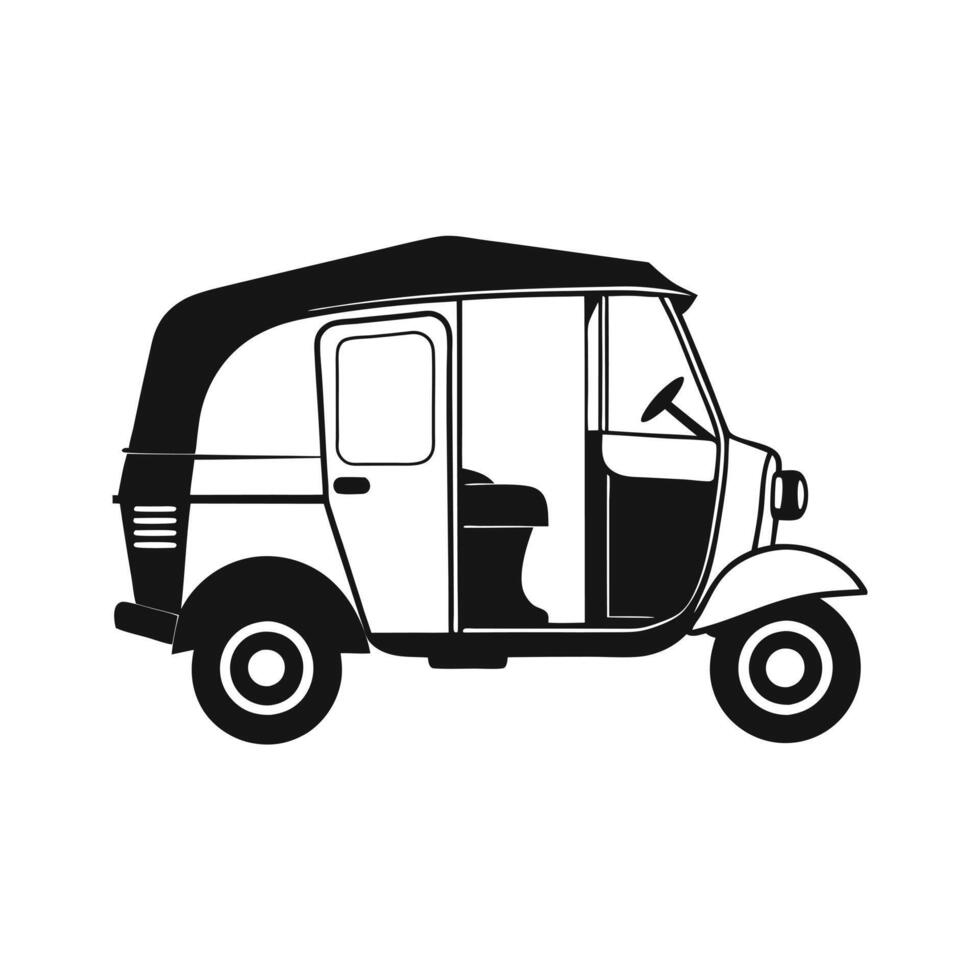 Auto Rickshaw Icon vector