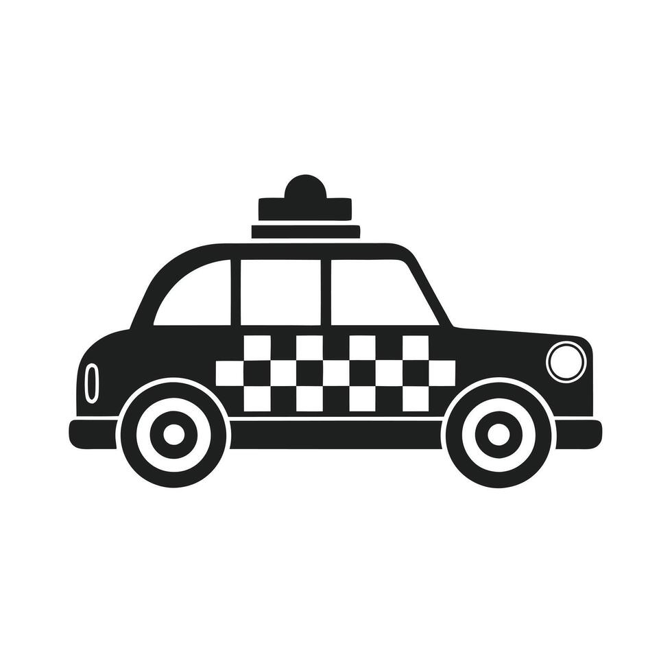 Classic Taxi Cab Icon vector