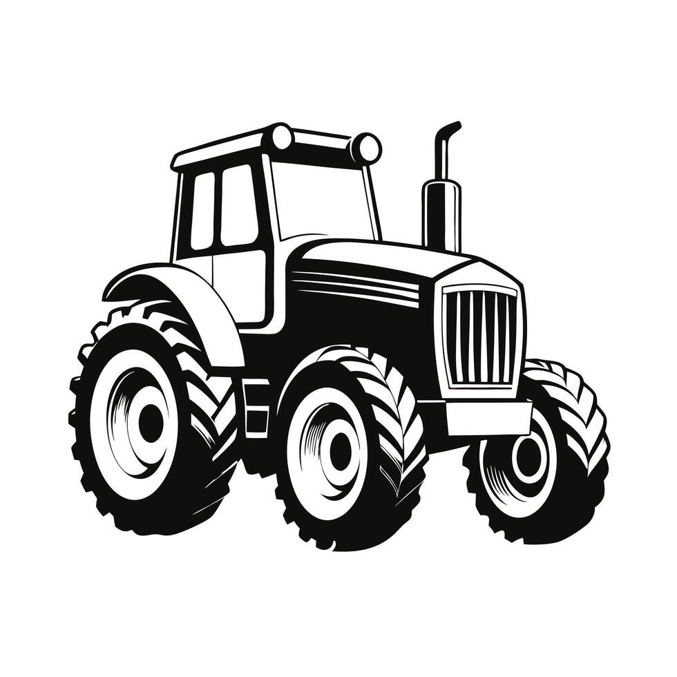 Heavy Duty Tractor Icon vector