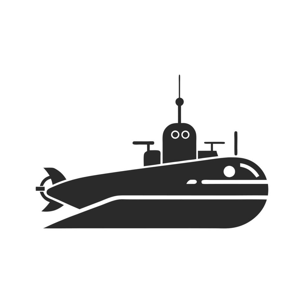 Streamlined Submarine Icon vector