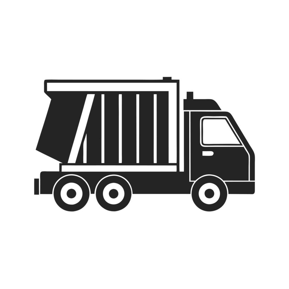 Garbage Truck Icon vector