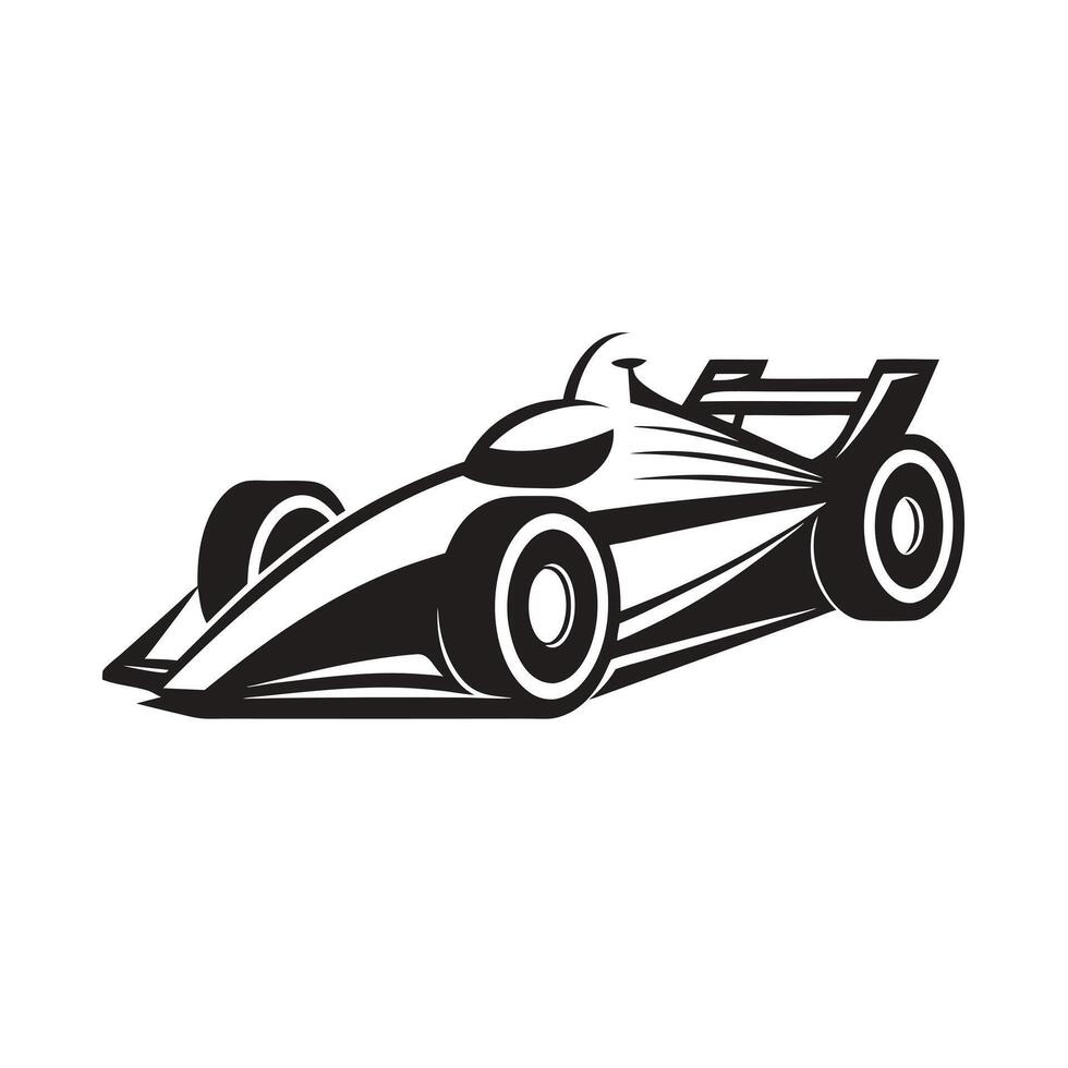 Sleek Formula 1 Race Car Icon vector