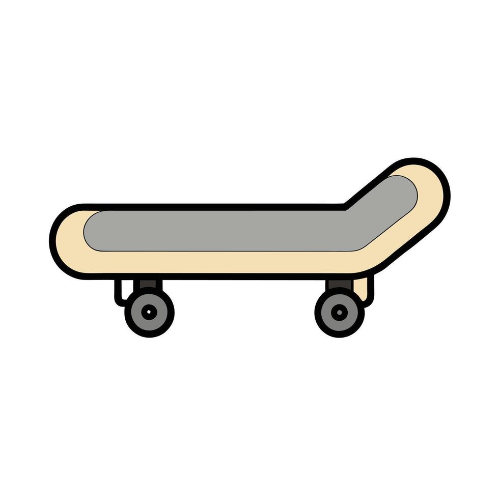 Minimalist Skateboard Icon vector