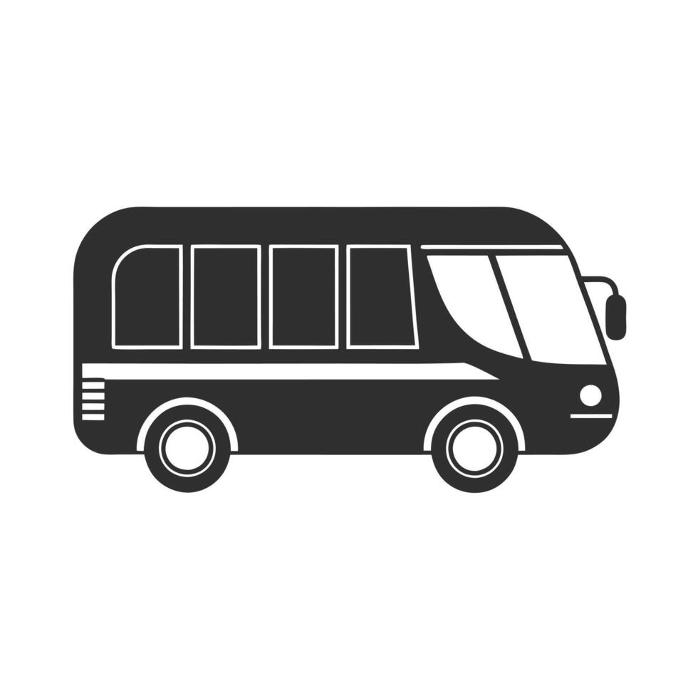 Eco Friendly Electric Bus Icon vector